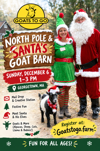 North Pole & Santa's Goat Barn, Christmas Special event